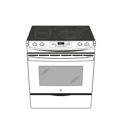 30" Slide-In Front Control Electric Convection Range JS750EFES, product image 13 of 14