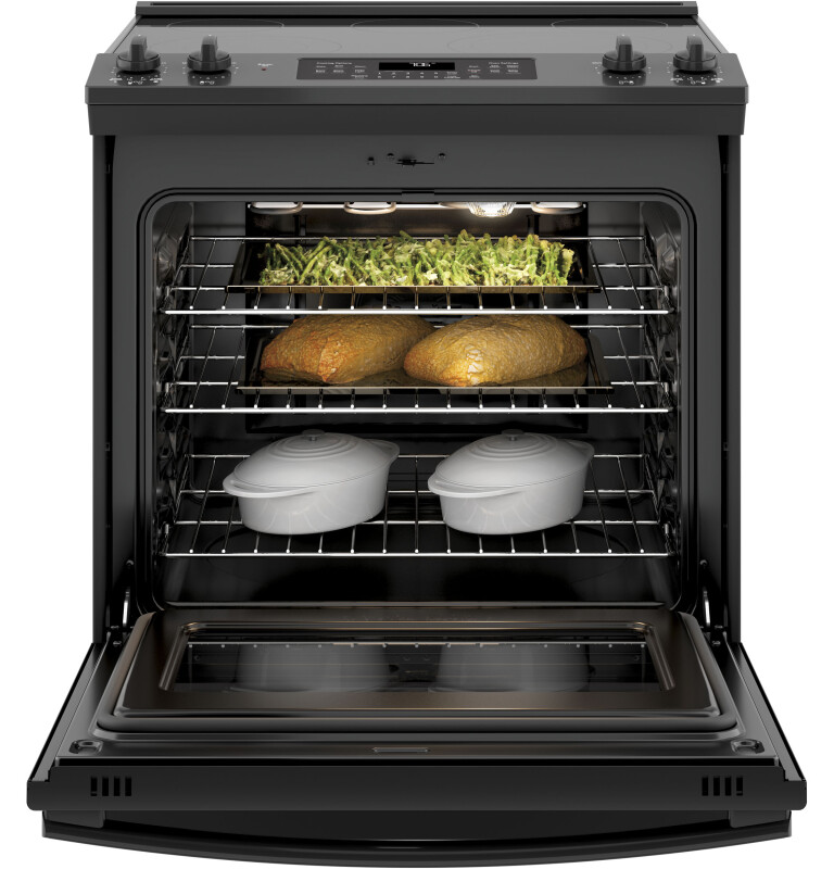 30" Slide-In Electric Convection Range JS760DLBB