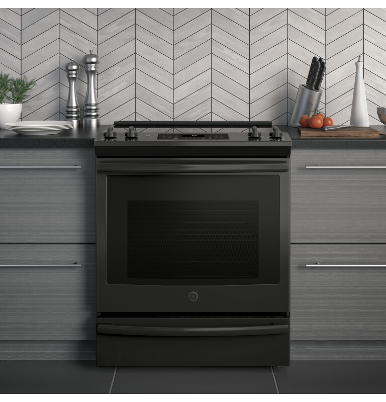 30" Slide-In Electric Convection Range JS760DLBB