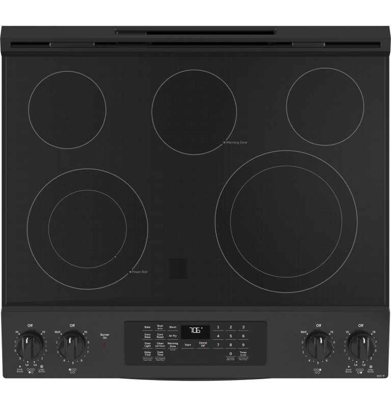 30" Slide-In Electric Convection Range with No Preheat Air Fry JS760DPBB, product image 5 of 13