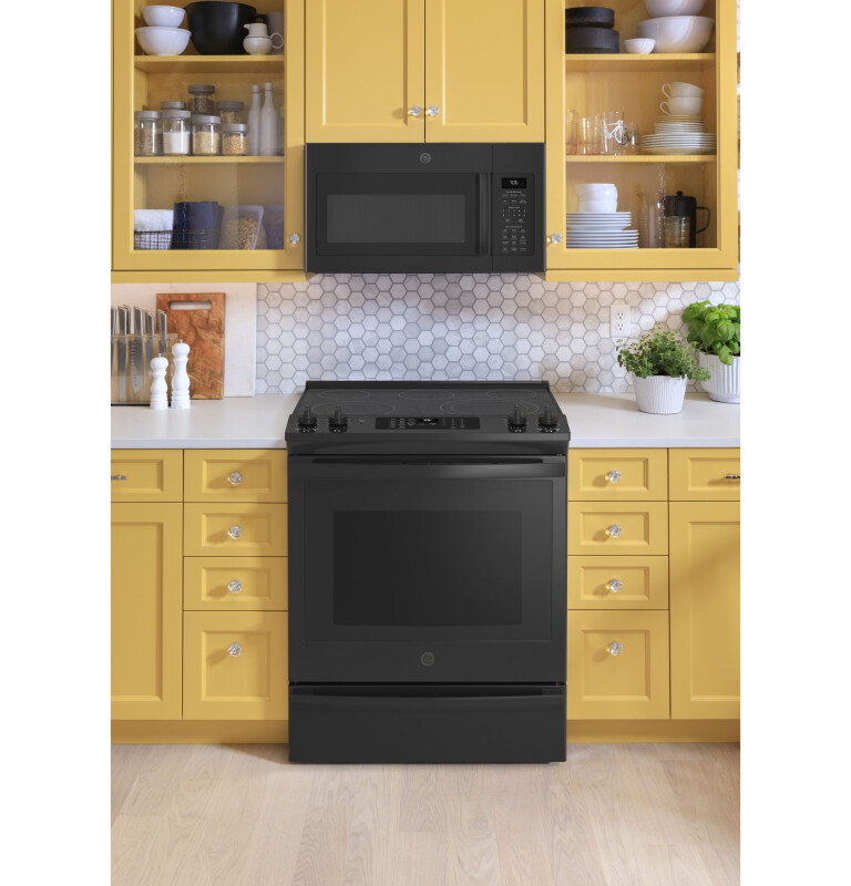 30" Slide-In Electric Convection Range with No Preheat Air Fry JS760DPBB, product image 6 of 13