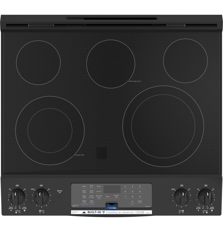 30" Slide-In Electric Convection Range with No Preheat Air Fry JS760DPBB, product image 11 of 13