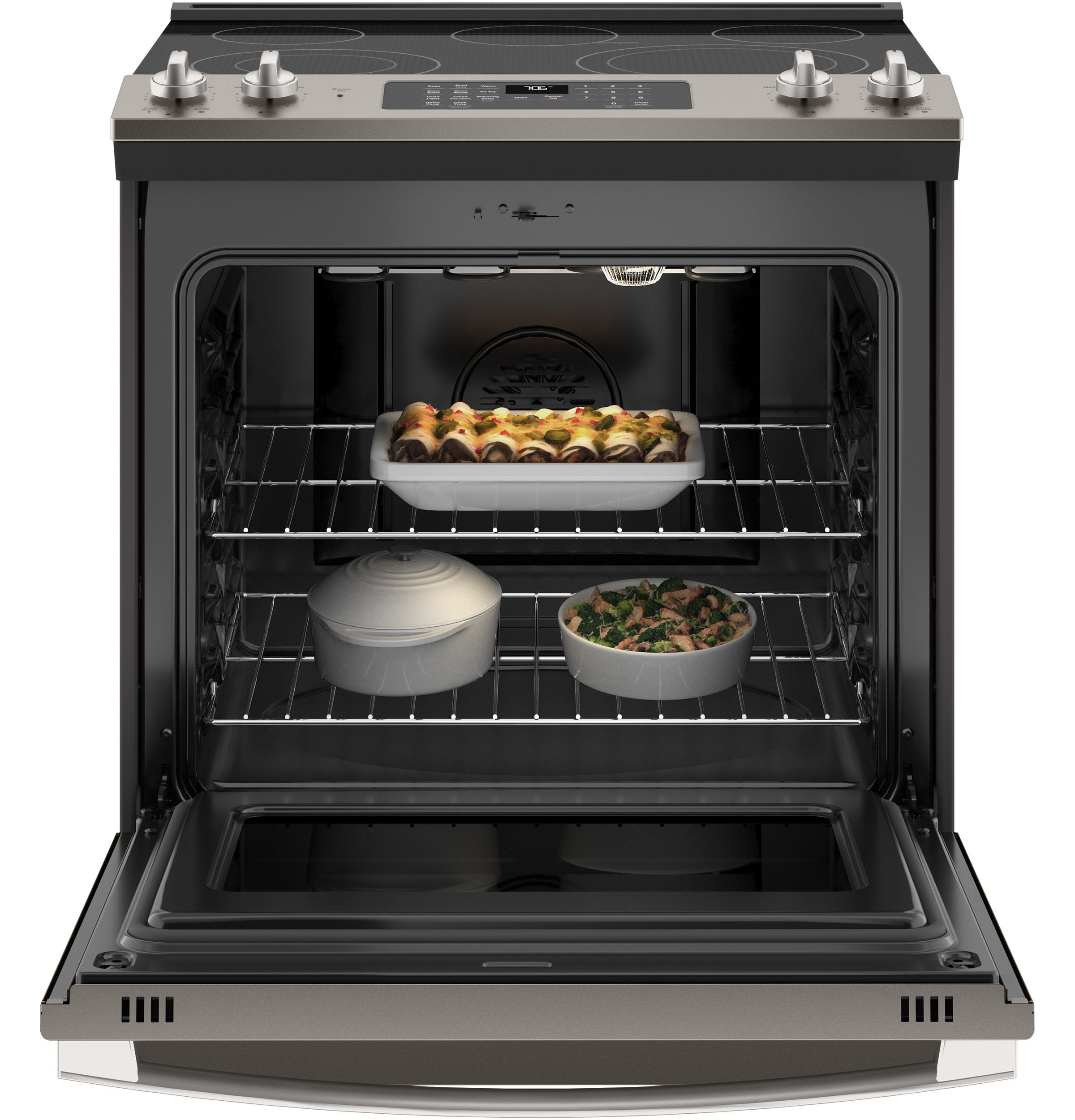 30" Slide-In Electric Convection Range with No Preheat Air Fry JS760EPES, product image 3 of 16