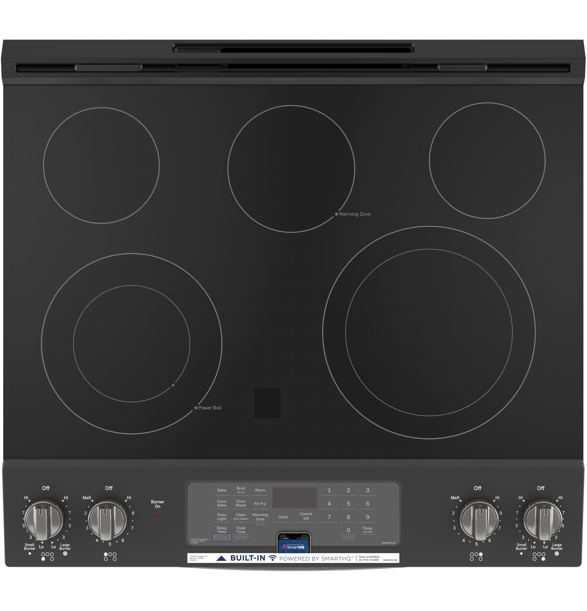 30" Slide-In Electric Convection Range with No Preheat Air Fry JS760FPDS, product image 11 of 16