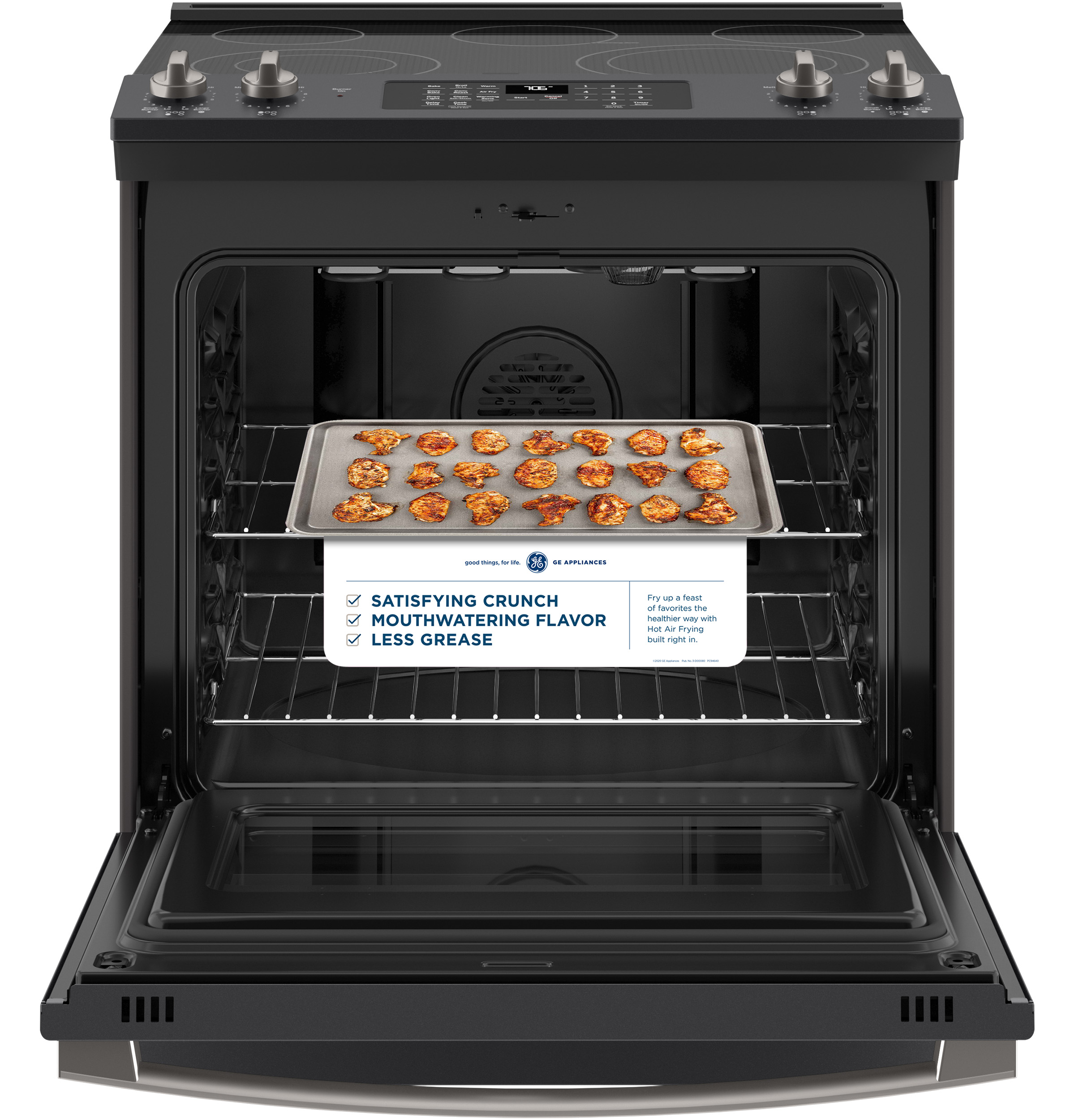 30" Slide-In Electric Convection Range with No Preheat Air Fry JS760FPDS, product image 12 of 16