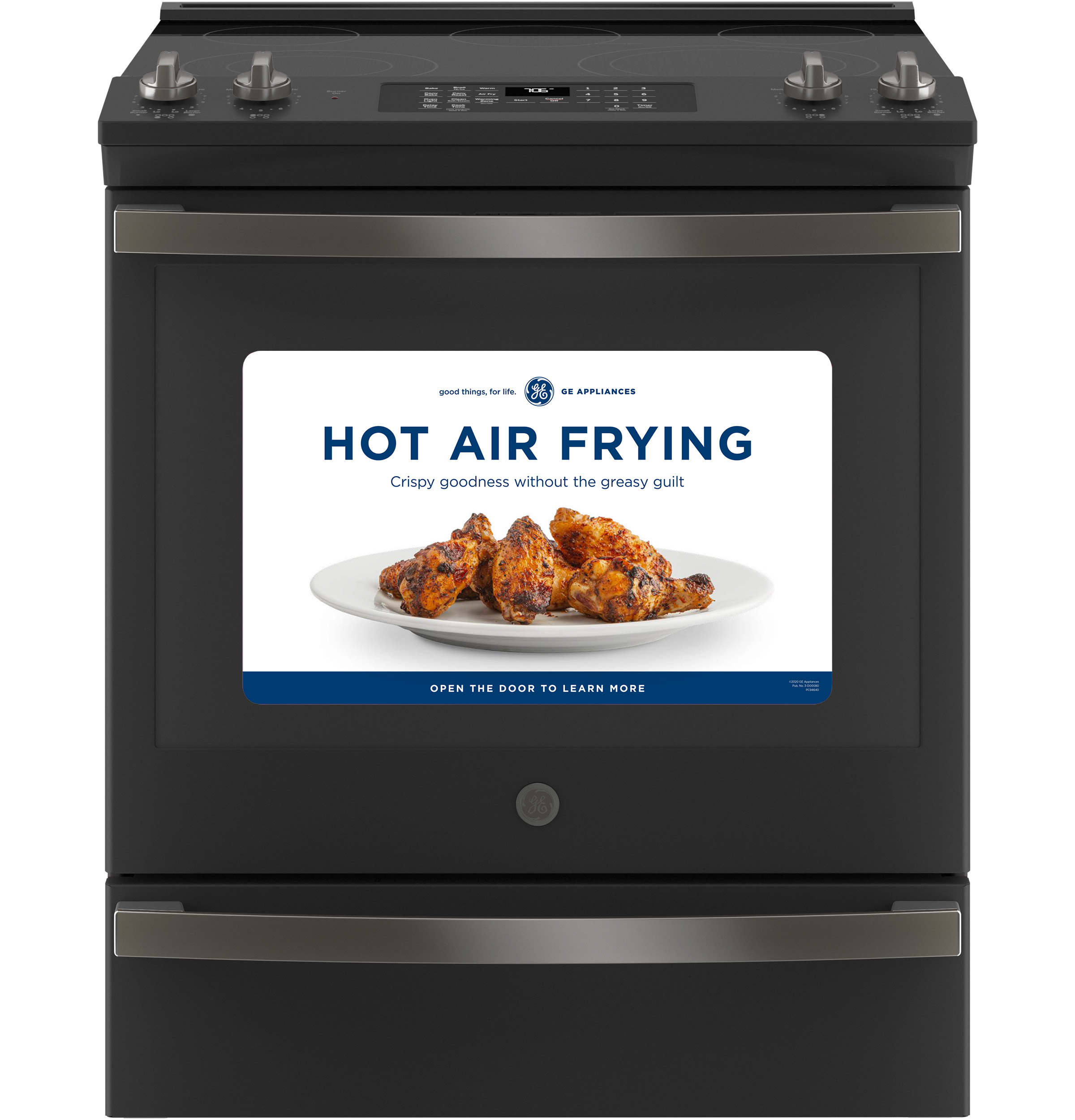 30" Slide-In Electric Convection Range with No Preheat Air Fry JS760FPDS, product image 13 of 16