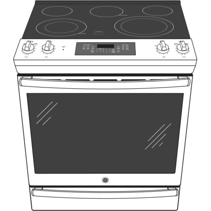 30" Slide-In Electric Convection Range JS760SLSS