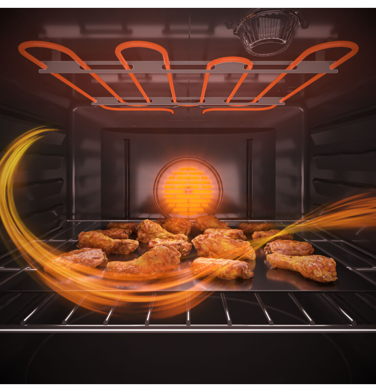 30" Slide-In Electric Convection Range with No Preheat Air Fry JS760SPSS