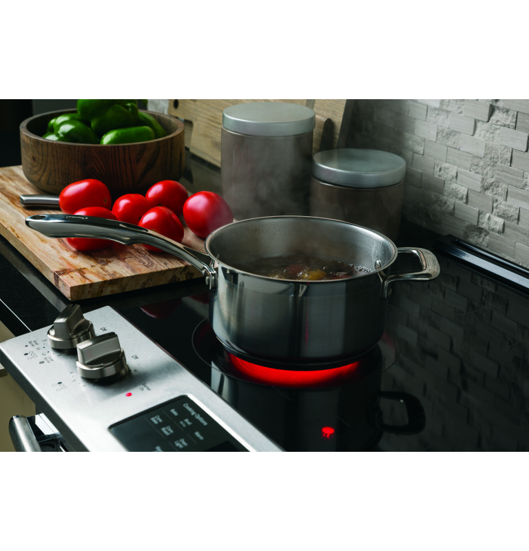 30" Slide-In Electric Convection Range with No Preheat Air Fry JS760SPSS