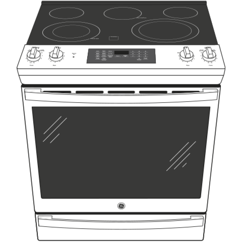 30" Slide-In Electric Convection Range with No Preheat Air Fry JS760SPSS