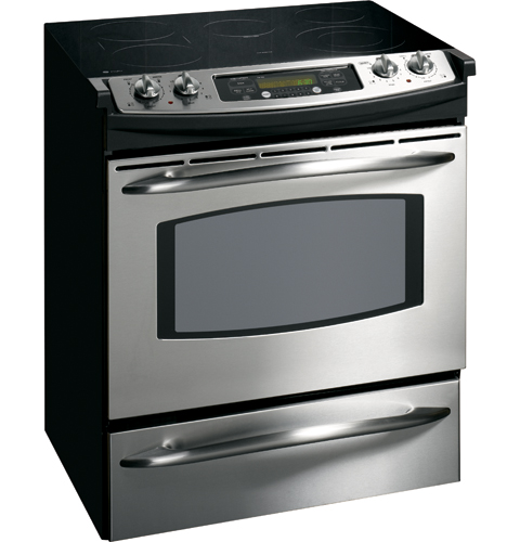 30" Slide-In Electric Range JS905SKSS, product image 2 of 4