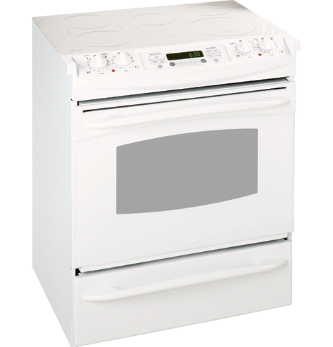 30" Slide-In Electric Range JS905TKWW, product image 2 of 4