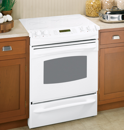 30" Slide-In Electric Range JS968TKWW, product image 2 of 4