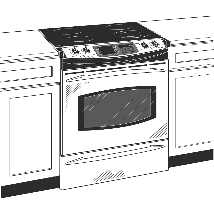 30" Slide-In Electric Range with Trivection Technology JS998SKSS