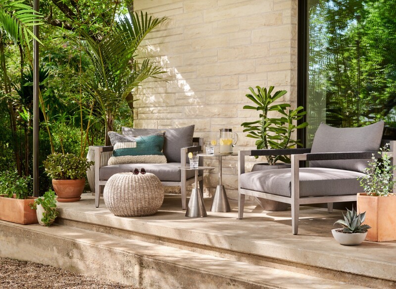 Sherwood Outdoor Chair, Washed Brown - JSOL-10002K-561 JSOL10002K561
