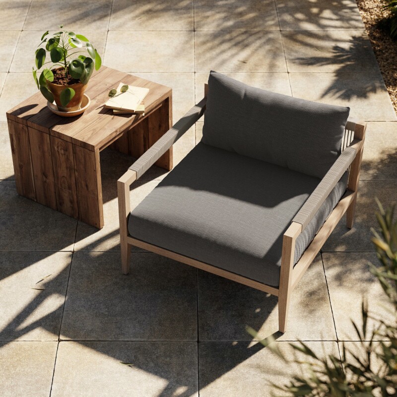 Sherwood Outdoor Chair, Washed Brown - JSOL-10002K-562 JSOL10002K562
