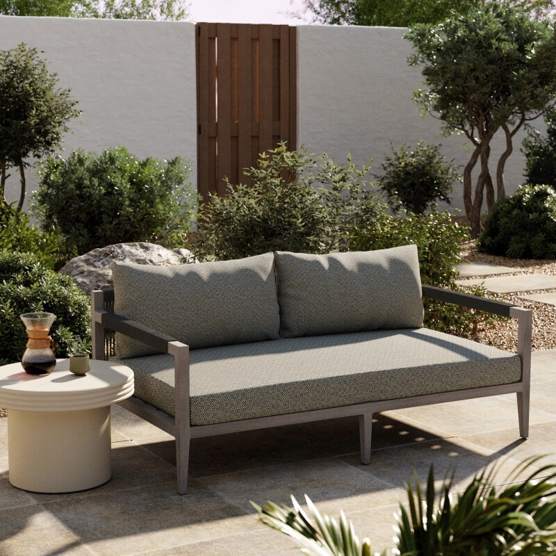 Sherwood Outdoor Sofa, Weathered Grey - JSOL-10101K-970 JSOL10101K970