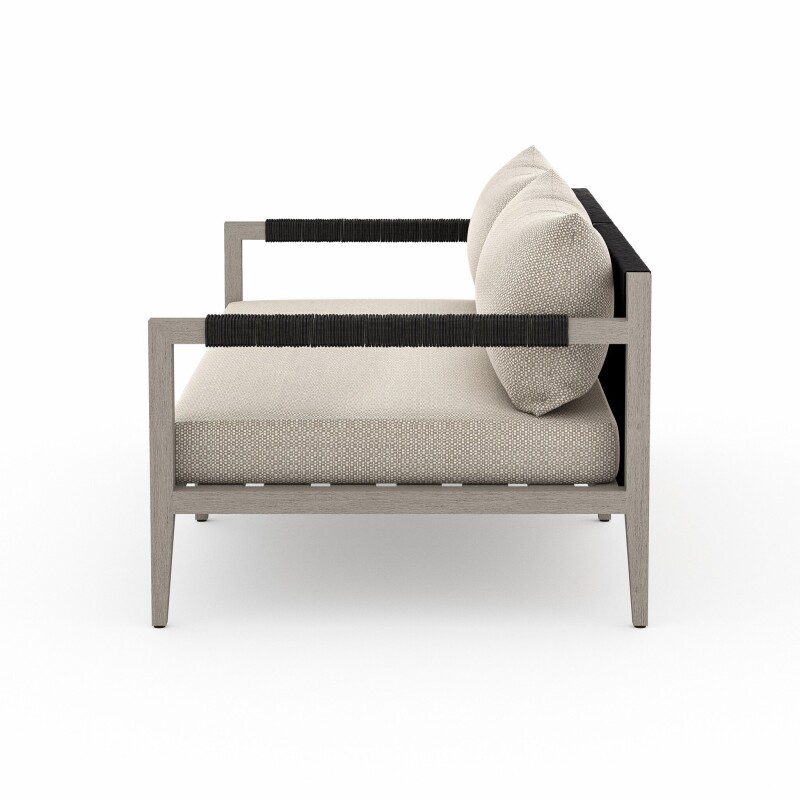 Sherwood Outdoor Sofa, Weathered Grey - JSOL-10101K-971 JSOL10101K971