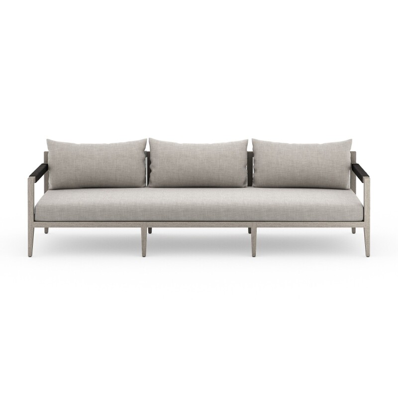 Sherwood Outdoor Sofa, Weathered Grey - JSOL-10201K-561 JSOL10201K561