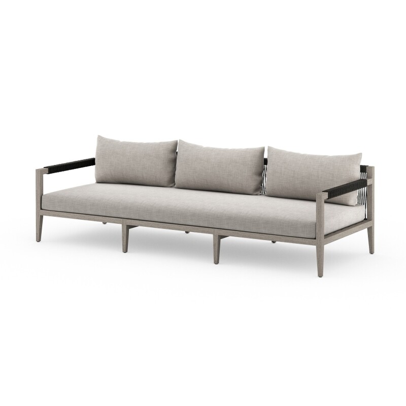 Sherwood Outdoor Sofa, Weathered Grey - JSOL-10201K-561 JSOL10201K561
