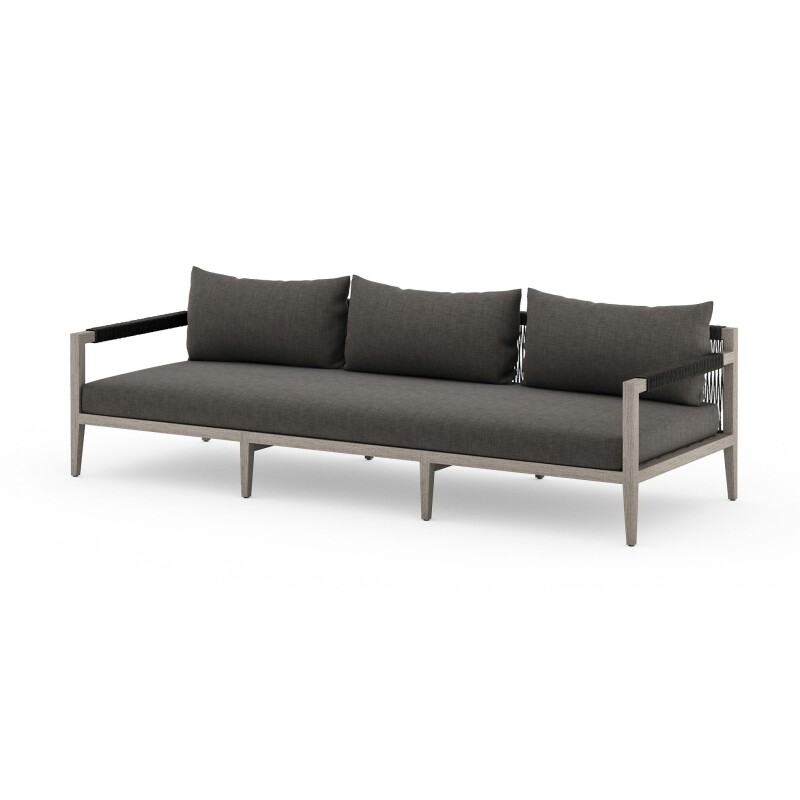 Sherwood Outdoor Sofa, Weathered Grey - JSOL-10201K-562 JSOL10201K562