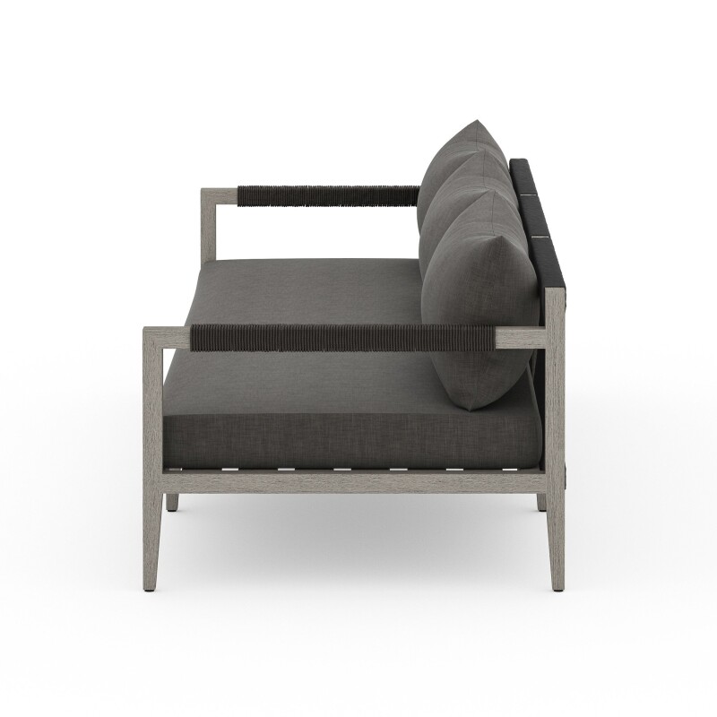 Sherwood Outdoor Sofa, Weathered Grey - JSOL-10201K-562 JSOL10201K562