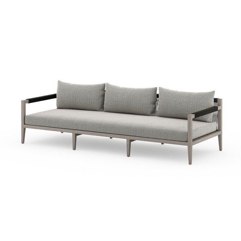 Sherwood Outdoor Sofa, Weathered Grey - JSOL-10201K-970 JSOL10201K970