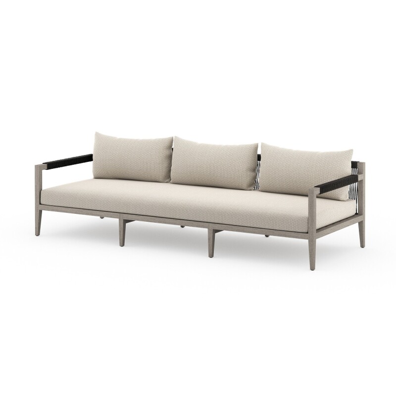 Sherwood Outdoor Sofa, Weathered Grey - JSOL-10201K-971 JSOL10201K971