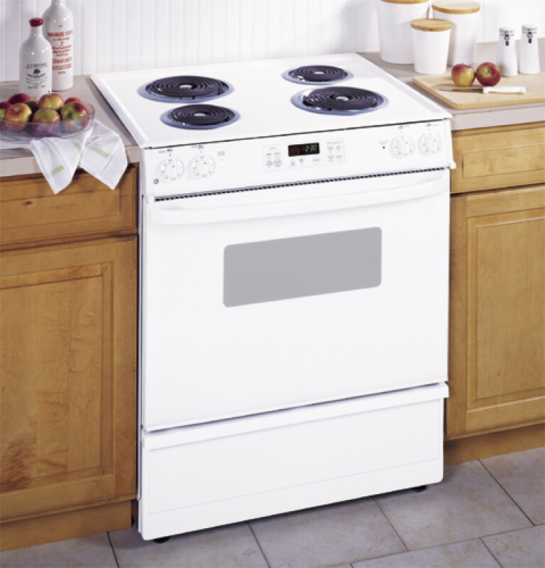 30" Slide-In Electric Range with Self-Cleaning Oven JSP34WDWW