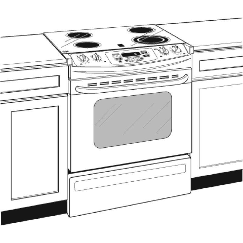 30" Slide-In Electric Range with Self-Cleaning Oven JSP42CKCC, product image 2 of 3