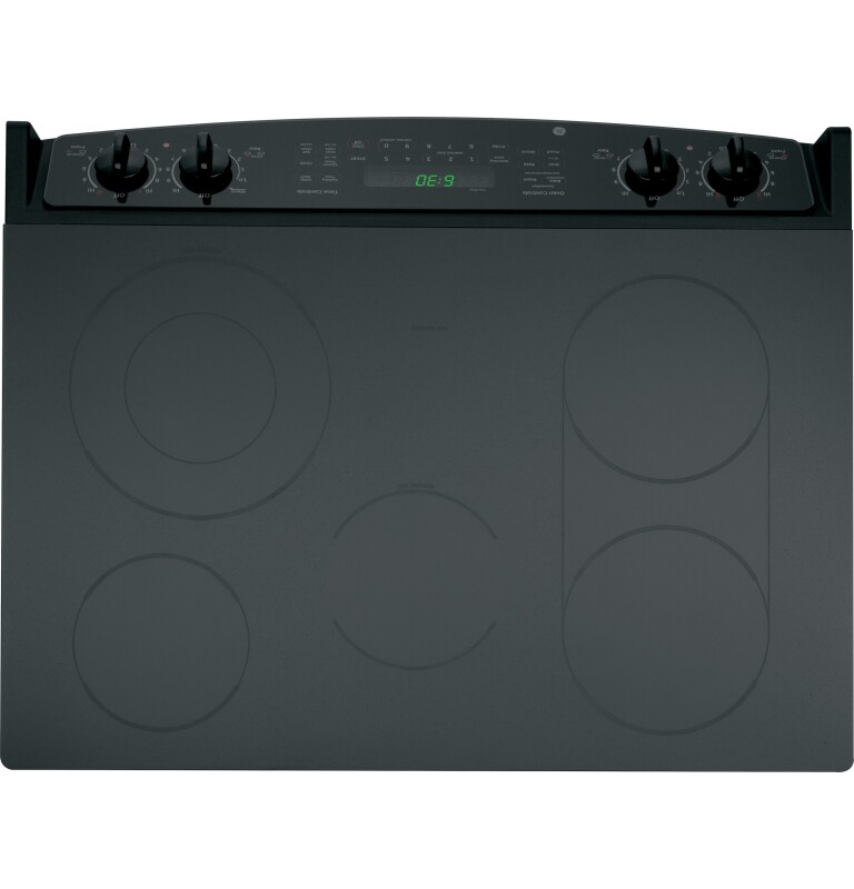 30" Slide-In CleanDesign Electric Range JSP46DPBB, product image 3 of 10