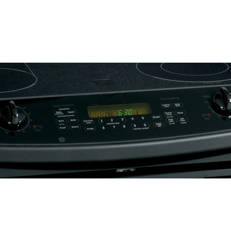30" Slide-In CleanDesign Electric Range JSP46DPBB, product image 4 of 10