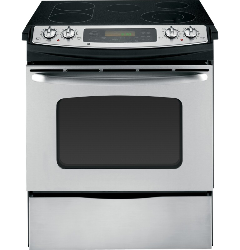 30" Slide-In CleanDesign Electric Range JSP46SNSS