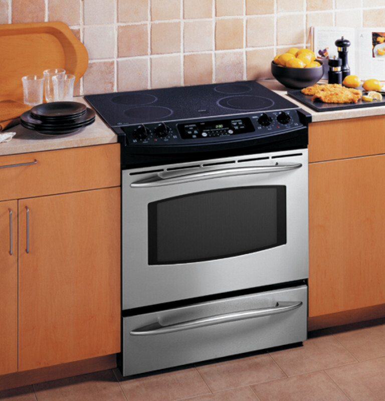 30" Slide-In Electric Range JSP47SHSS, product image 2 of 2