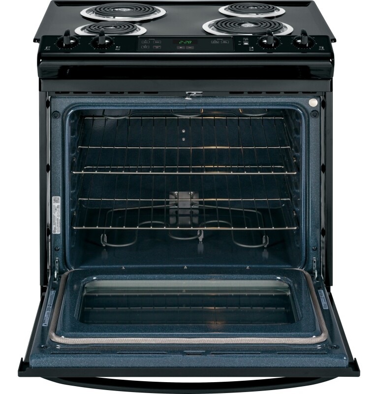 30" Slide-In Front Control Electric Range JSS28DFBB, product image 3 of 10
