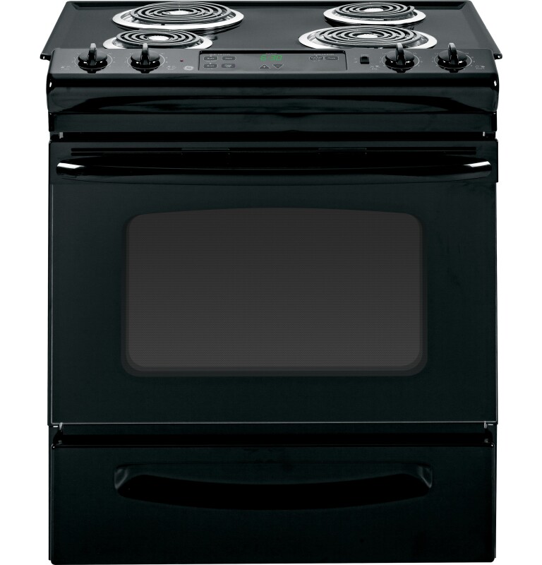 30" Slide-In Electric Range with Standard Clean Oven JSS28DNBB, product image 2 of 6