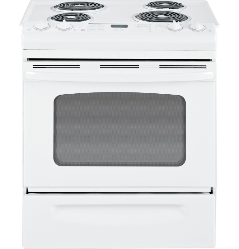 30" Slide-In Electric Range with Standard Clean Oven JSS28DNWW, product image 4 of 7