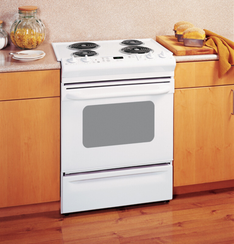 30" Slide-In Electric Range with Standard Clean Oven JSS28WKWW