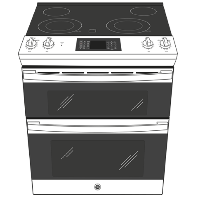 30" Slide-In Electric Convection Double Oven Range view 21