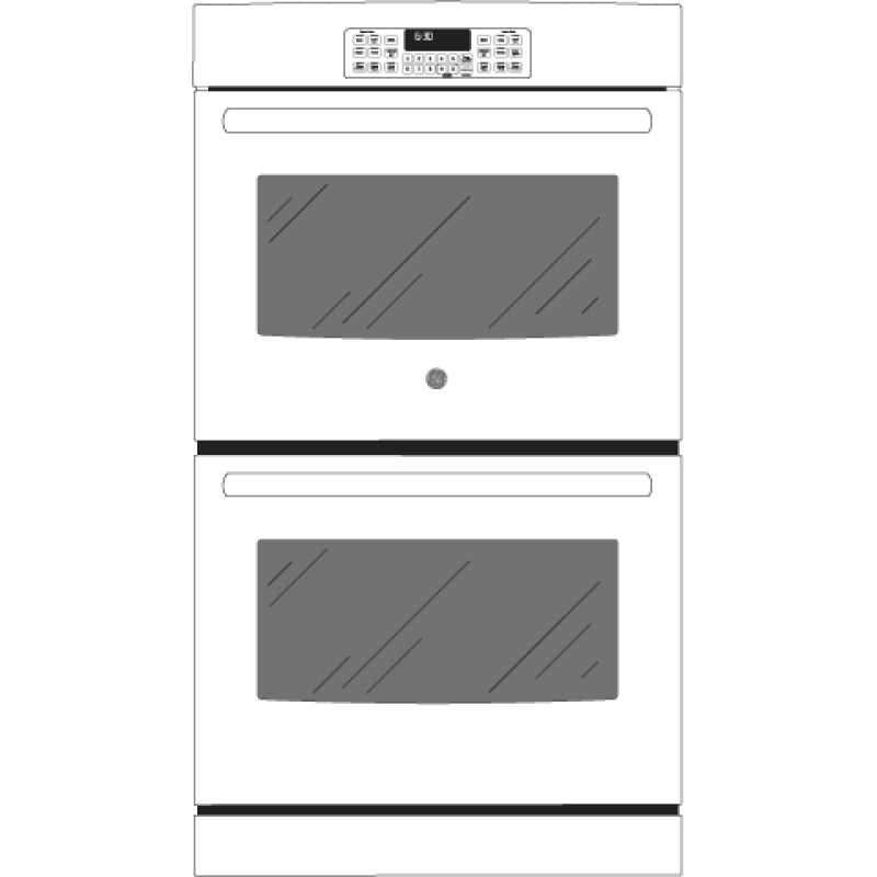30" Built-In Double Wall Oven JT3500DFBB, product image 8 of 9