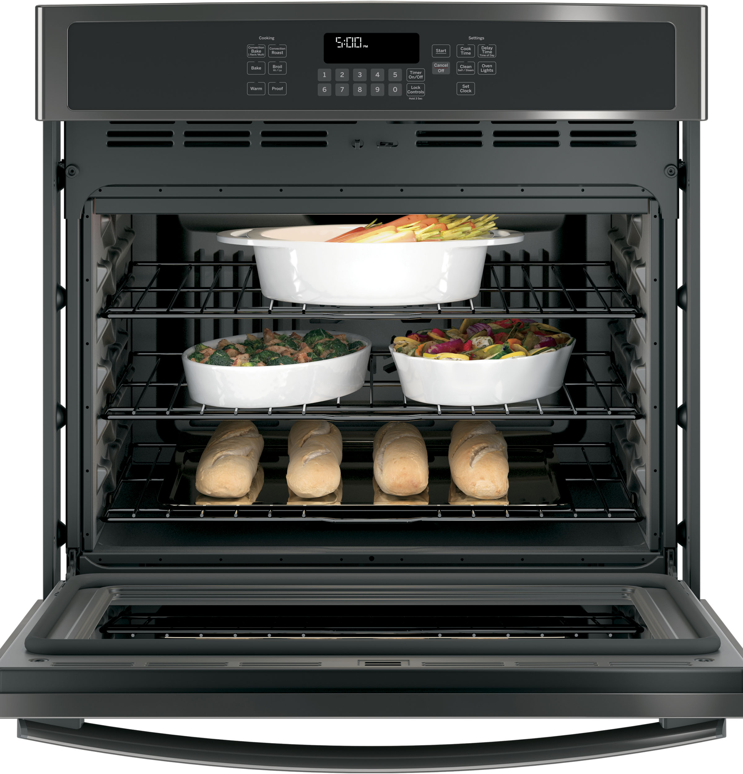 30" Built-In Single Convection Wall Oven JT5000BLTS, product image 4 of 13