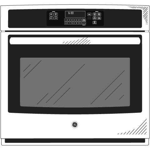 30" Built-In Single Convection Wall Oven JT5000BLTS, product image 12 of 13