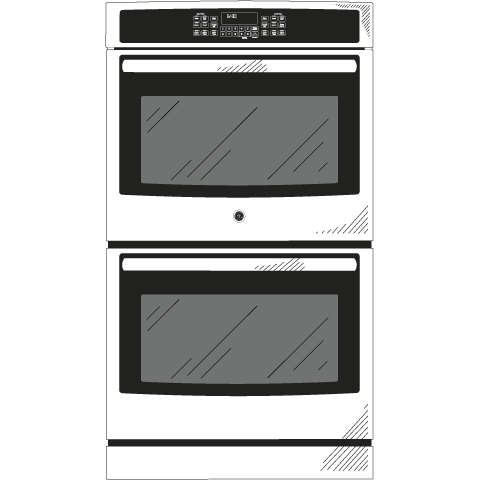 30" Built-In Double Wall Oven with Convection JT5500BLTS, product image 13 of 14
