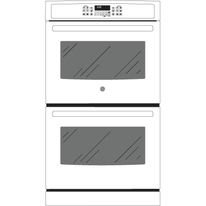 30" Built-In Double Wall Oven with Convection JT5500DFBB, product image 8 of 9