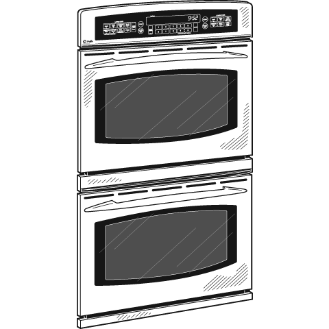30" Built-In Double Convection/Thermal Wall Oven JT952SKSS