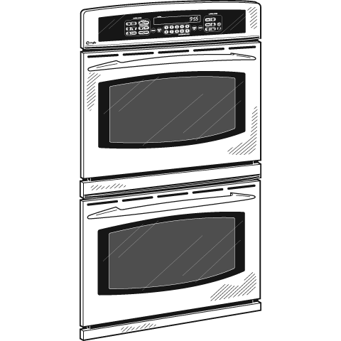 30" Built-In Double Convection/Thermal Wall Oven JT955SKSS