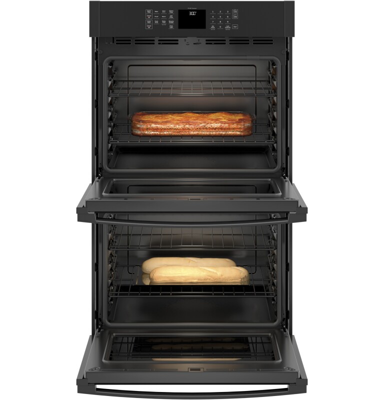 30" Smart Built-In Self-Clean Double Wall Oven with Never-Scrub Racks JTD3000DNBB, product image 4 of 17