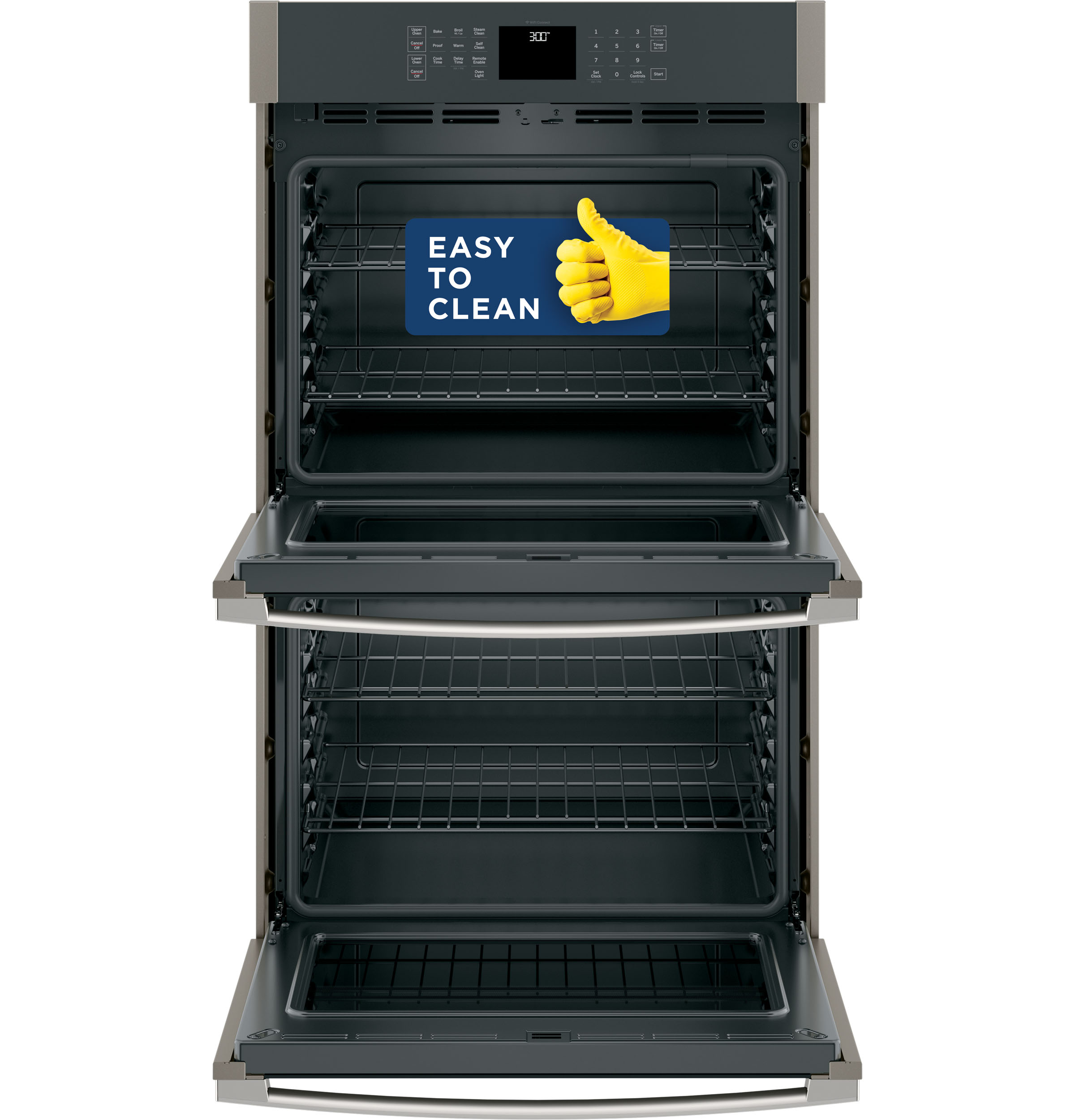30" Smart Built-In Self-Clean Double Wall Oven with Never-Scrub Racks JTD3000ENES, product image 6 of 17