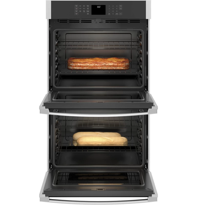 30" Smart Built-In Self-Clean Double Wall Oven with Never-Scrub Racks JTD3000SNSS