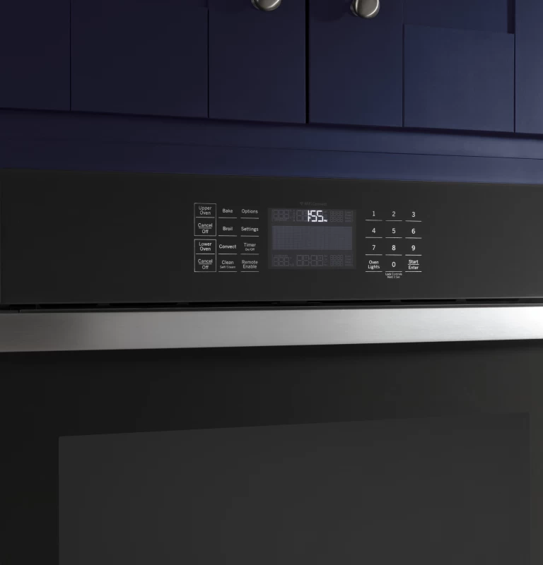 30" Smart Built-In Self-Clean Convection Double Wall Oven with Never Scrub Racks JTD5000ENES